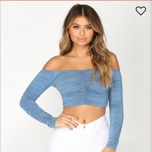 Off the shoulder fashion nova shirt